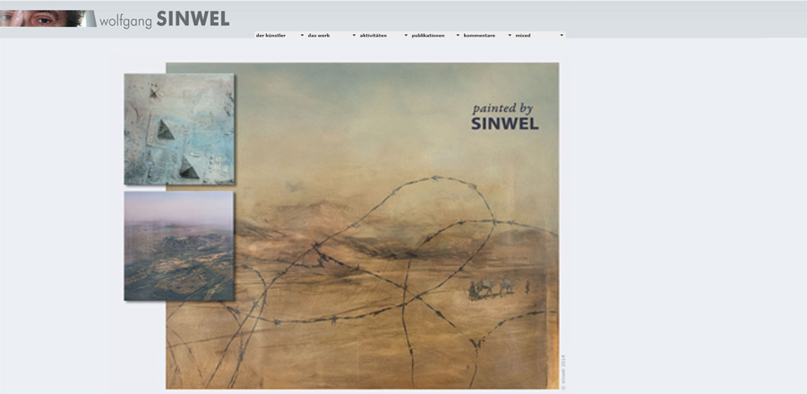 Website vor 2014, Wolfgang Sinwel sinwel.com